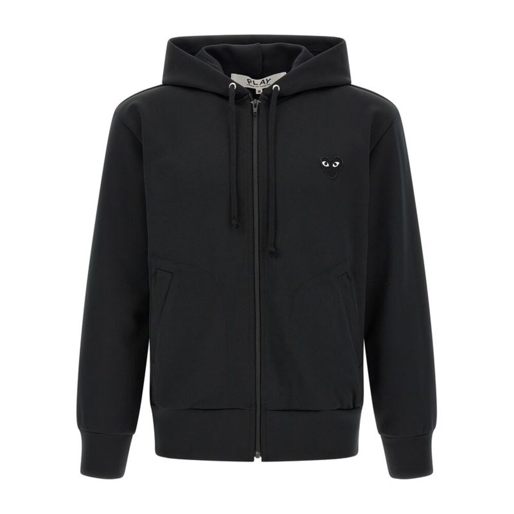 Comme Des Garçons Play Black Polyester Men's Cardigan